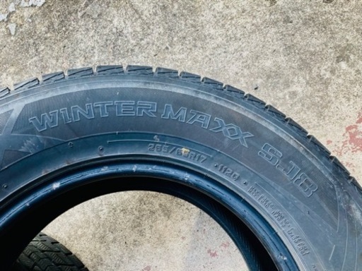 取付け交換込み！　DUNLOP WINTER MAX 265/65R17 スタッドレス　山充分あり　4本セット‼︎