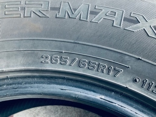 取付け交換込み！　DUNLOP WINTER MAX 265/65R17 スタッドレス　山充分あり　4本セット‼︎