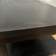 棚 キャスター付き 黒 2段の画像