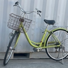 A192◇26型シティサイクル◇自転車◇オートライト◇6段ギア◇