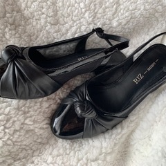 黒ミュール　新品　22〜23cm  EEEの画像