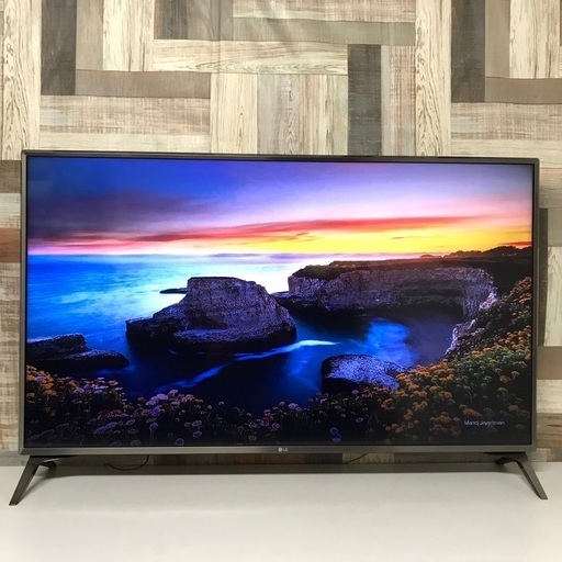 即日受渡❣️ LG  4K49V型 スマート液晶テレビ 外付けHDD裏番組録画対応 37500円