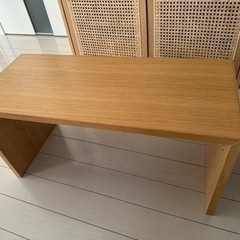 無印良品　コの字の家具　積層合板　オーク材　幅７０ｃｍ