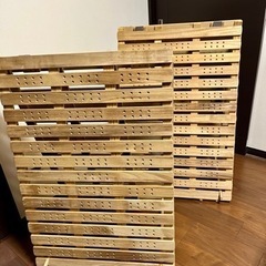 【シングル】折り畳みすのこマットの画像