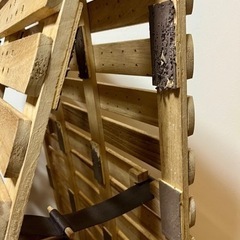 【シングル】折り畳みすのこマットの画像