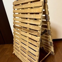 【シングル】折り畳みすのこマットの画像