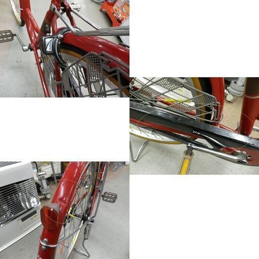 26インチ 自転車 シティサイクル レッド あさひ CIELOUR 赤 ママチャリ