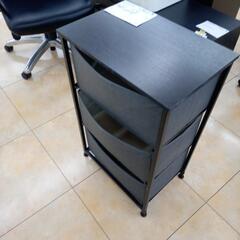 ★ジモティ割あり★  ３段ラック グレー＆ブラック H73×D30×W45 クリーニング済み OJ3163の画像