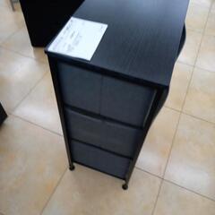 ★ジモティ割あり★  ３段ラック グレー＆ブラック H73×D30×W45 クリーニング済み OJ3163の画像