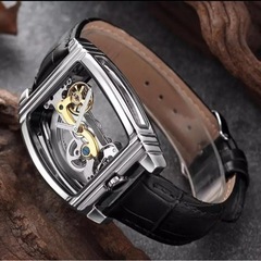 新春大セール　人気腕時計　文字盤スケルトン　ゴールド　シルバー　モテアイテム　モテファッション　オシャレアイテム　プレゼント　ギフト　贈り物　の画像