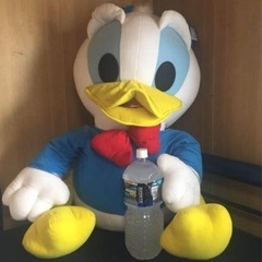 ドナルドの特大ぬいぐるみの画像
