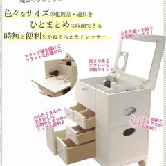 コンパクトドレッサー　コスメ収納の画像