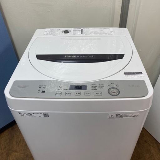 I615 ? SHARP 洗濯機 （4.5㎏） ⭐ 動作確認済 ⭐ クリーニング済