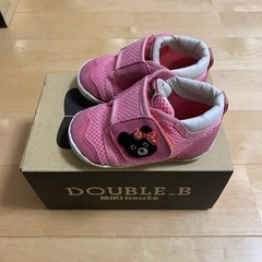 【再値下げ】ミキハウス（DOUBLE-B）のメッシュ靴（12センチ）の画像