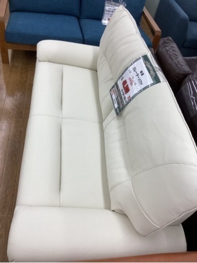 KL-80【新入荷　アウトレット】本革　3シーターソファ　ベージュ
