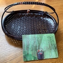 未使用　竹の器