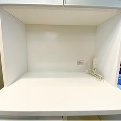 エイブイ：ニトリ　キッチンボード食器棚　ELAIN-80KB-WHの画像