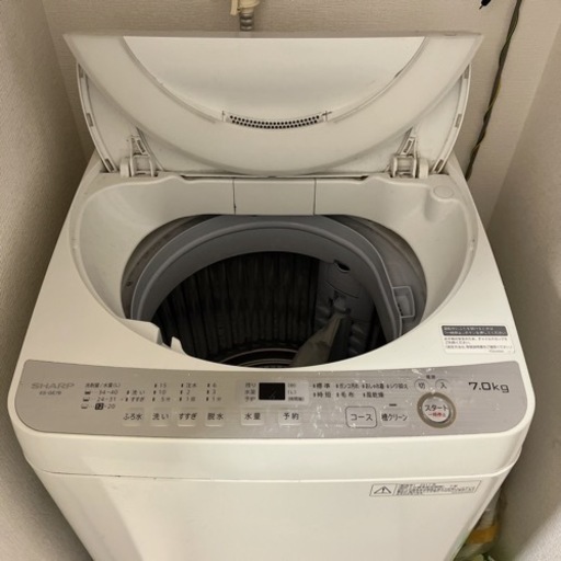 洗濯機 SHARP 7kg ES-GE7B