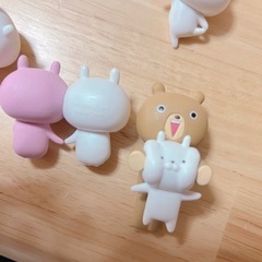 7点セット うさまる うさこ ガチャ フチ子 シリコンコインケースの画像