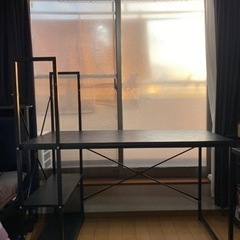 テーブル　パソコンデスク　黒