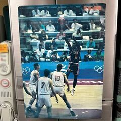 '92 バルセロナオリンピック USAドリームチーム決戦速報号 マイケルジョーダン ポスター付き 古本 現状品  札幌市白石区 白石店 の画像