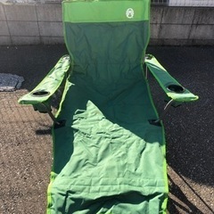 【中古・美品】コールマン Coleman キャンプチェア イージーリフトチェアST グリーンの画像