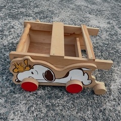 スヌーピー🌈手押し車！美品！！の画像