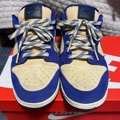 【美品】NIKE WMNS DUNK LOW LX BLUE SUEDE ナイキ　ダンクの画像