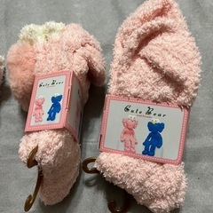 靴下　くつした　あたたかい靴下　レディース　女の子　温かい靴下　ふわふわ　もこもこ　裏起毛　あったかい　の画像