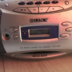 SONY CDラジカセ　CFD-S26（ジャンク品）の画像