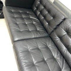 美品⭐︎IKEA定価15万円の皮ソファ