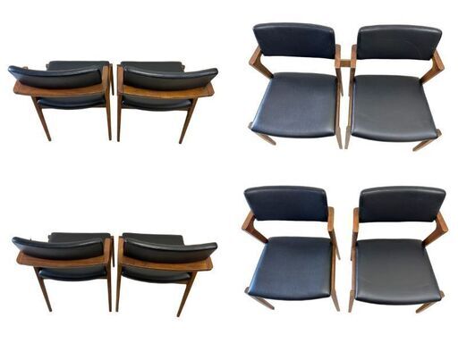 J 美品 FUJI FURNITURE 冨士ファニチア Koti ダイニング5点セット テーブル（R04100X）/チェアD03780