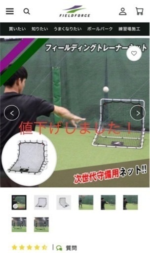 野球　フィールディングネット
