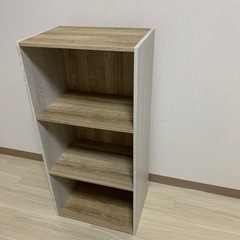 【無料】カラーボックス 3段　2つセット キッチンカウンターの画像