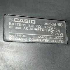 CASIO 初期の電卓　pocket-8Sの画像