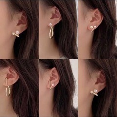 アレンジ自由アシンメトリーピアスの画像