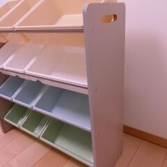 おもちゃ 収納 ラック 棚 アッシュグレー ディアベビー トイザらス ベビーザらス 定価8399円の画像