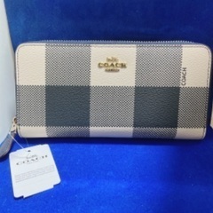 ※お譲り先決定　値下げ新品 COACH ブロックチェックF259...