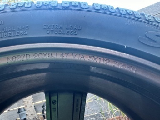 アルミホイール w213amg63用スタッドレス20インチ4本セット