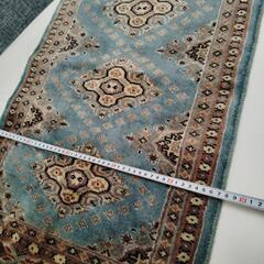 【未使用】滑り止めマットサービス！くすみグリーン 玄関マット ラグの画像