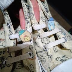 ２１cm　すみっコぐらし　スニーカー　ゴム紐の画像