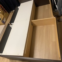 ニトリ　ベッドフレーム　セミダブルの画像