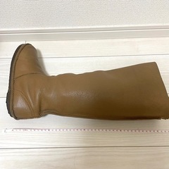 レディース本皮　ロングブーツ　23.5〜24センチ　【サイズ37】の画像