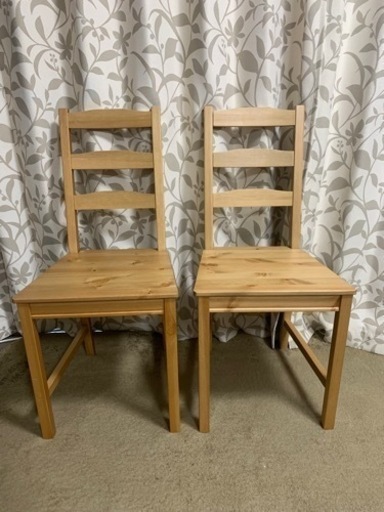 IKEA JOKKMOKK ヨックモック チェア2脚, アンティークステイン