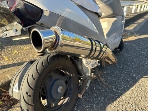 アドレスV125マフラー (半澤美典) 平塚のバイクの中古あげます