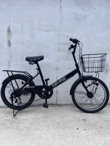 【程度良】福岡発 DIVINE ミニベロ? 20インチ 6段切替 自転車 オシャレ