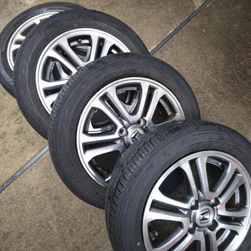 ホンダ純正 14インチ 】 中古アルミホイール (中古 夏タイヤ付)4