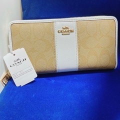 値下げ新品送料無料 COACH IMDQC ジップウォレットラウ...