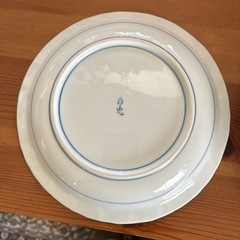 美品　白兎　深皿プレート　２枚セット　和食器うさぎウサギお正月の画像