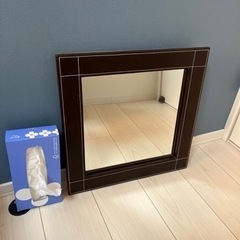 壁掛け　立て掛け　ミラー